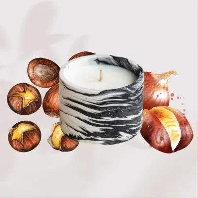 Bougie à la châtaigne grillée