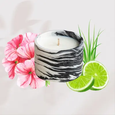 Bougie citronnelle géranium