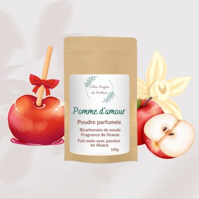 Poudre parfumée à la pomme d'amour