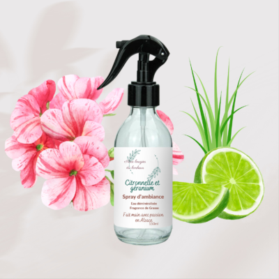 Spray d'ambiance Citronnelle et géranium
