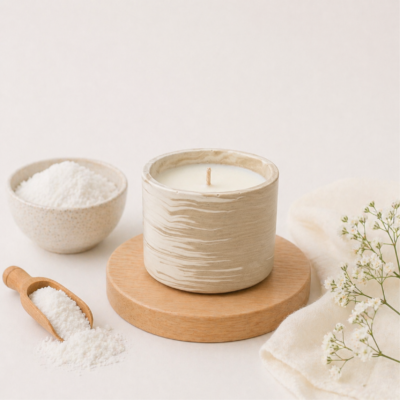 bougie poudre de riz