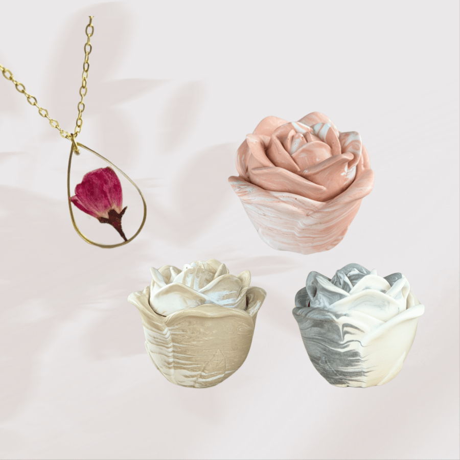 Bougie Fête des mères - Rose éternelle – Image 5