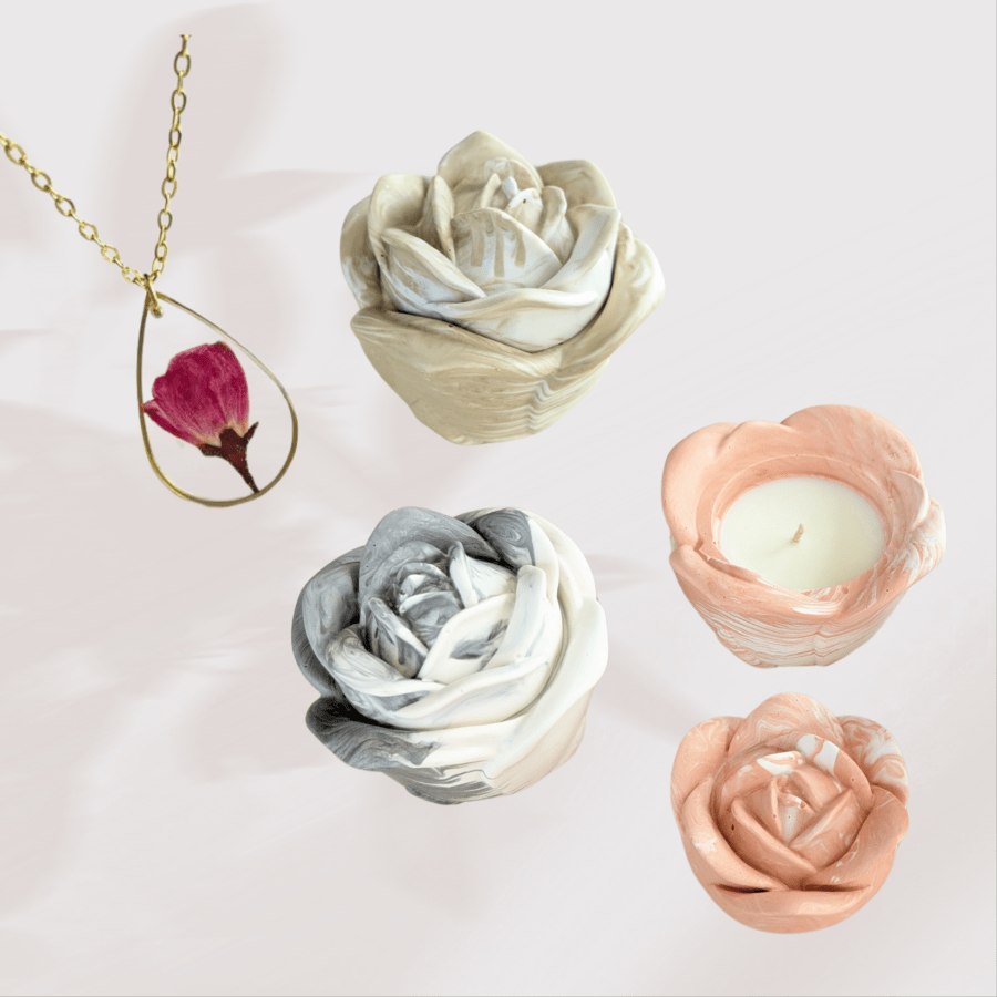 Bougie Fête des mères - Rose éternelle – Image 6