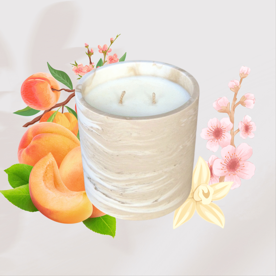 Bougie à la fleur d'abricotier – Image 2