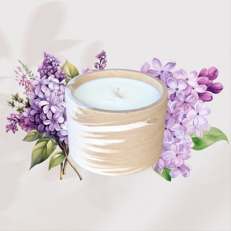 Bougie au lilas