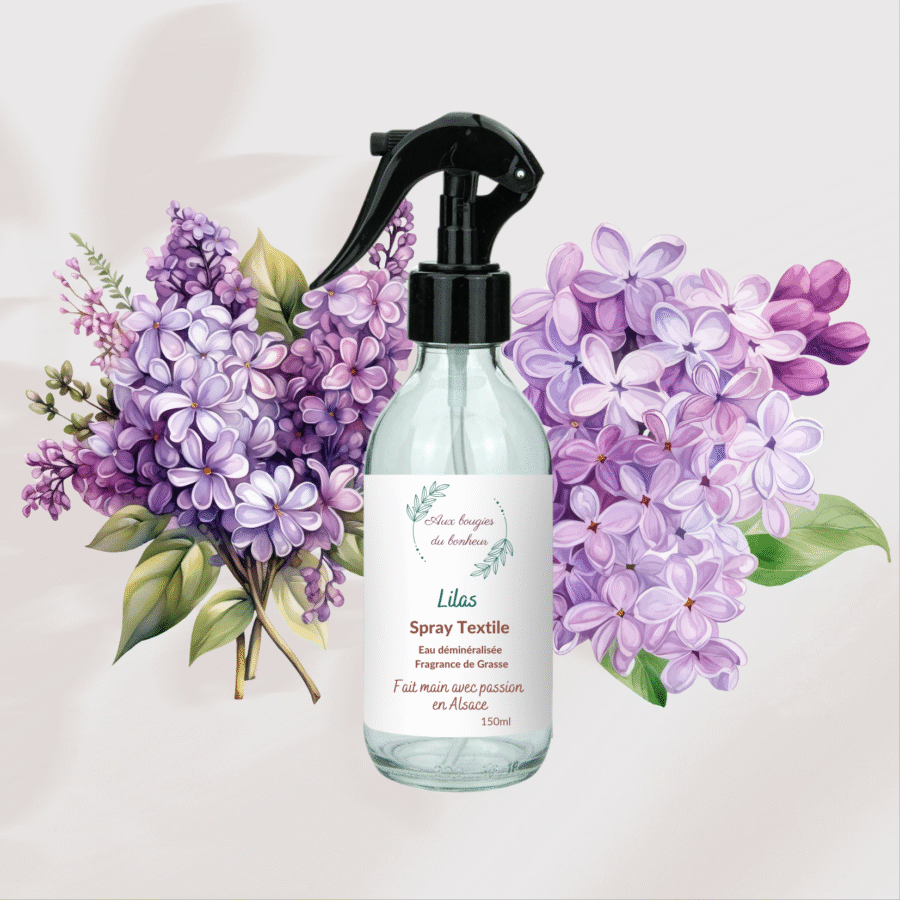 Spray textile au lilas