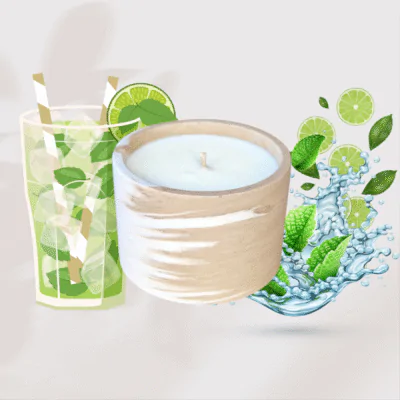 Bougie au mojito