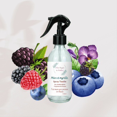 Spray textile mûre et myrtille