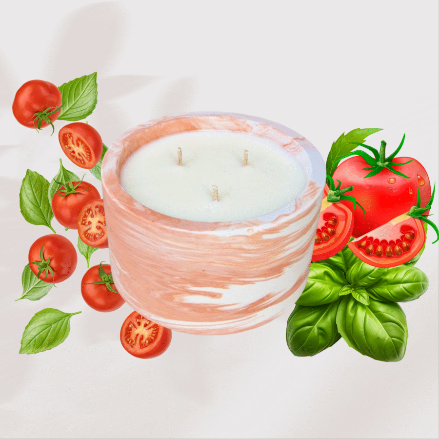 Bougie à la tomate basilic – Image 3
