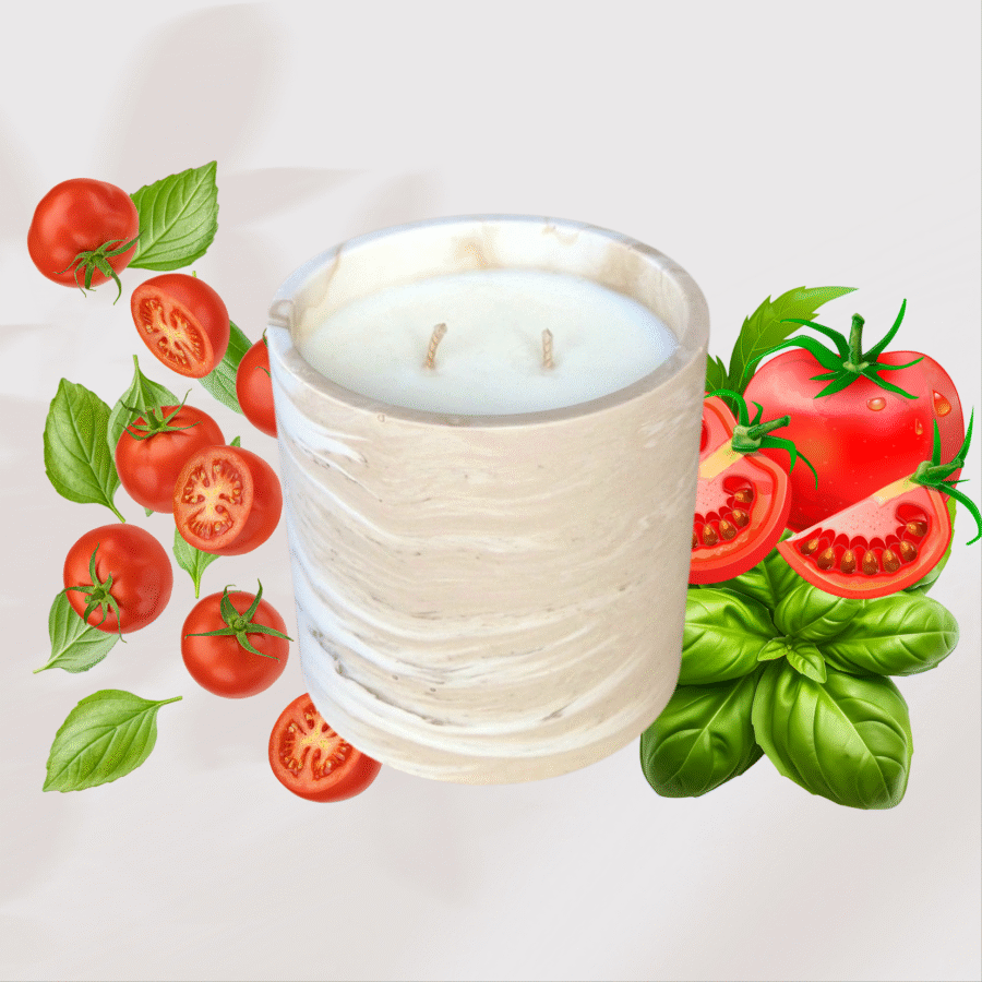 Bougie à la tomate basilic – Image 2