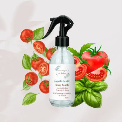 Spray textile à la tomate basilic