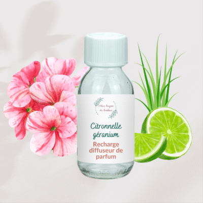 Recharge diffuseur de parfum citronnelle géranium