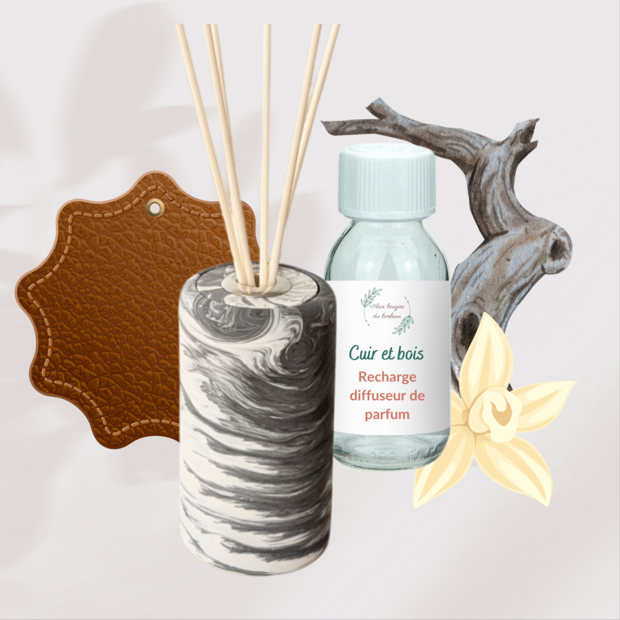 Diffuseur de parfum Cuir et bois – Image 3