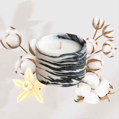 Bougie fleur de coton