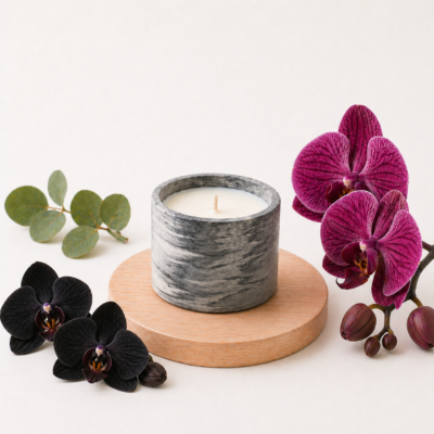 Bougie Orchidée noire