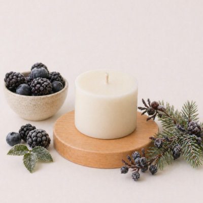 Recharge bougie baies givrées