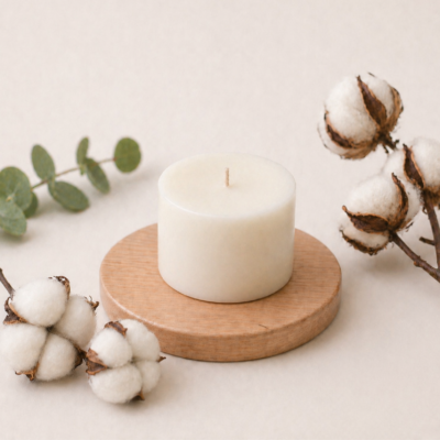 Recharge bougie fleur de coton