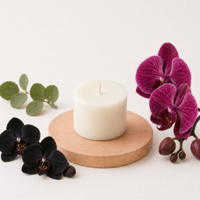 recharge bougie orchidée noire